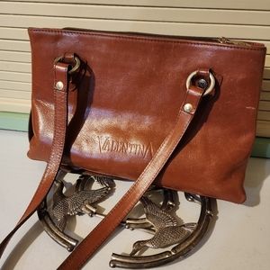 Valentina vintage leather shoulder purse.